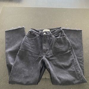 Abercrombie Curve Love 90s Ultra High Rise Straight Jeans